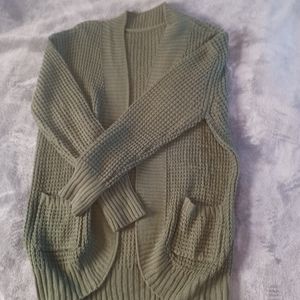Olive Green Size M Womens cardigan sweater Never worn